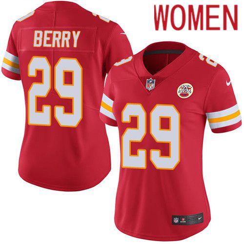 Women Kansas City Chiefs #29 Eric Berry Nike Red Vapor Limited NFL Jersey
